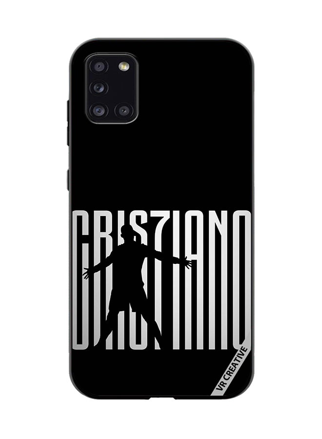VR CREATIVE Protective Case Cover For Samsung Galaxy A31 Ronaldo Design Multicolour - Image 1