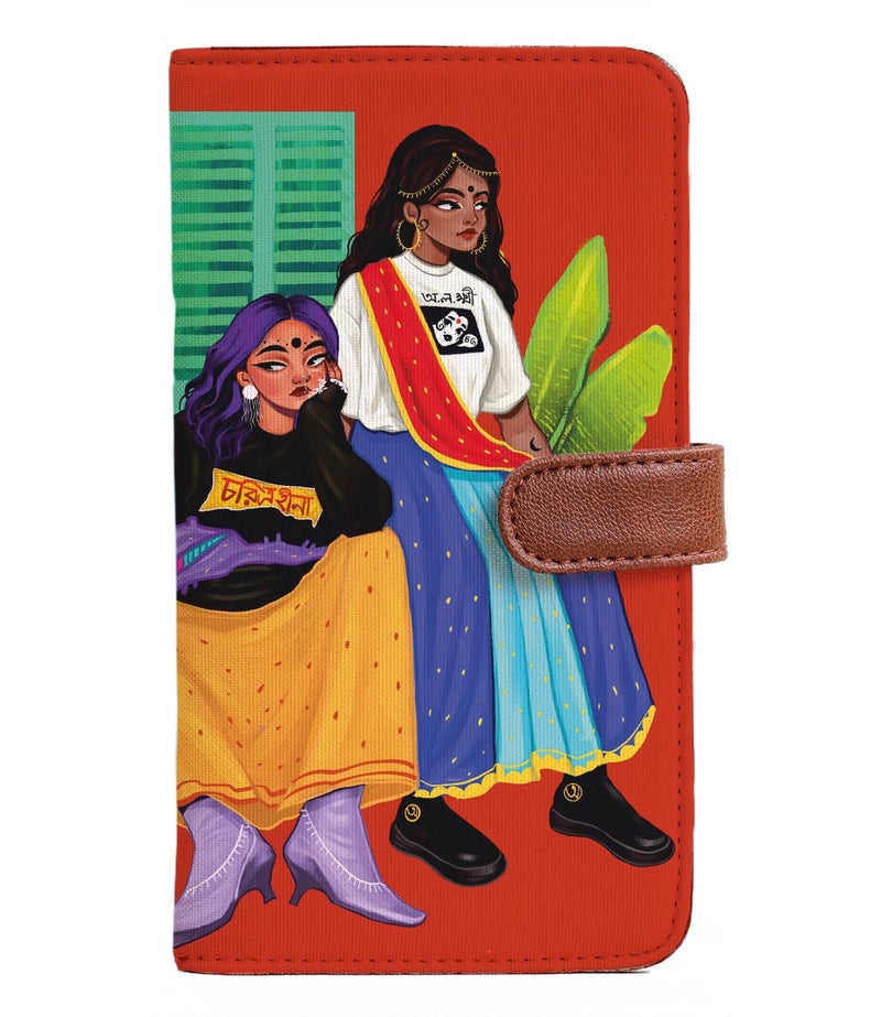 Kalankit Passport Wallet for Women | Vegan Leather Bi-Fold Long Wallet & Travel Purse | Valentine Gift for Her, Valentine Gifts for Women | The Self Independent - Image 1