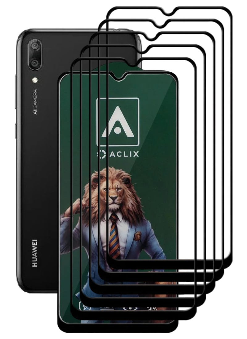 أكاليكس 5 قطع، حماية شاشة،  لهاتف هواوي  Y7 (2019) ، جودة ممتازة. - Image 1