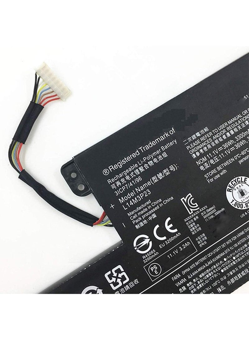 Terabyte L14M3P23 Replacement Laptop Battery Compatible for Lenovo Chromebook N21 5B10H33230 (11.1V 36Wh) - Image 2
