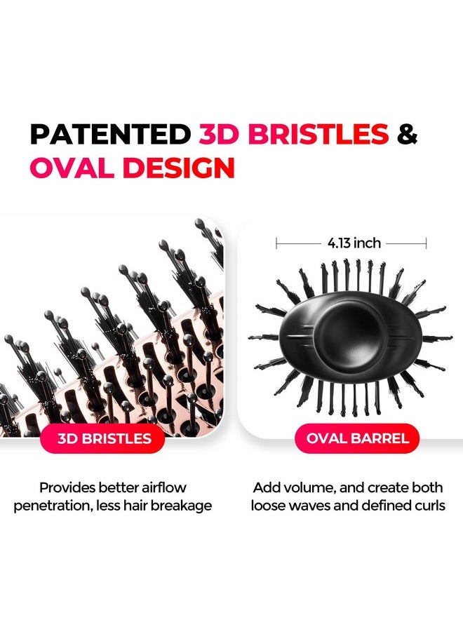 TYMO - TYMO Hair Dryer Brush Blow Dryer Brush in One, 4 in 1 Ionic Hair Dryer and Styler Volumizer with Oval Titanium Barrel, Hot Air Straightener Brush for Smooth Frizz-Free Blowout - Image 1
