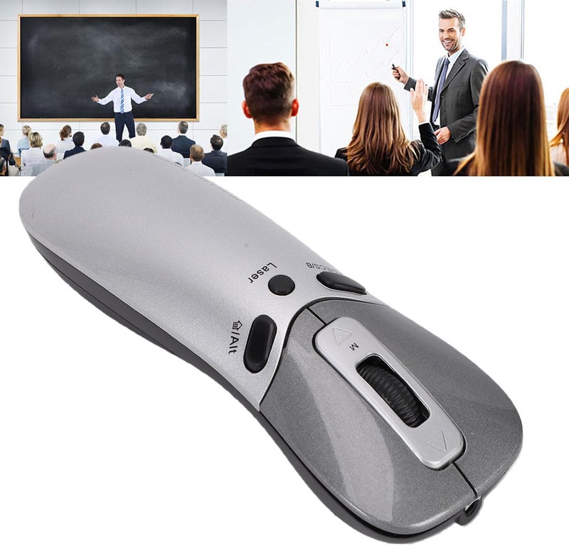 GOWENIC 2.4G Wireless Presentation Clicker, Gyroscope Technology Remote Control Mouse Pointer Page Turning Function, with Plug and Play USB Interface - Image 1