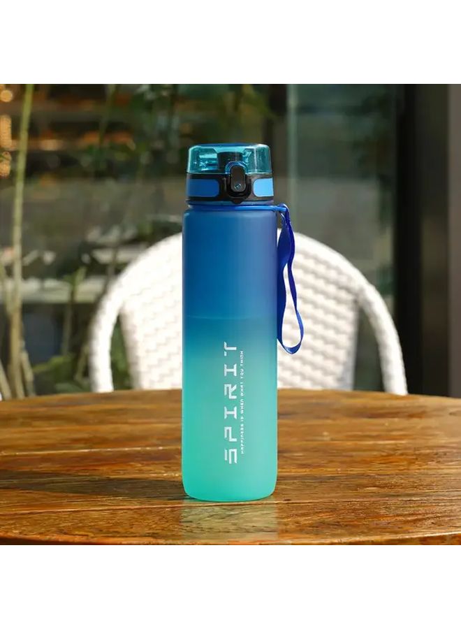 Large Capacity Leakproof Water Bottle 33.81oz Black White for Gym Hiking - Image 5