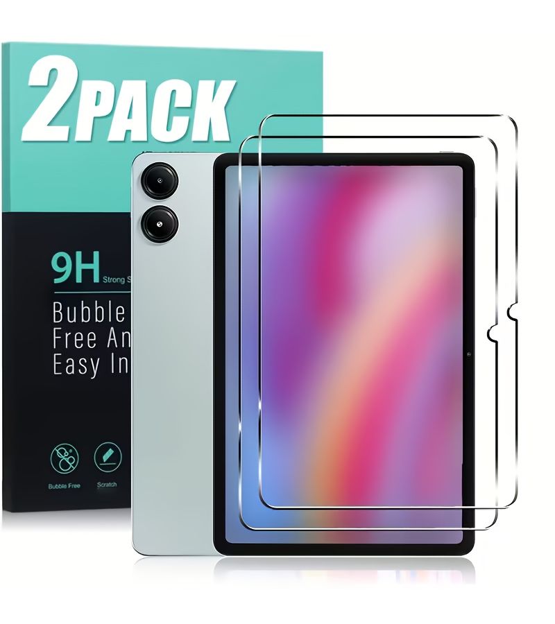 2 Pack Screen Protector 9H Hardness Tempered Glass For Xiaomi Poco Pad 12.1 Inch - Image 2