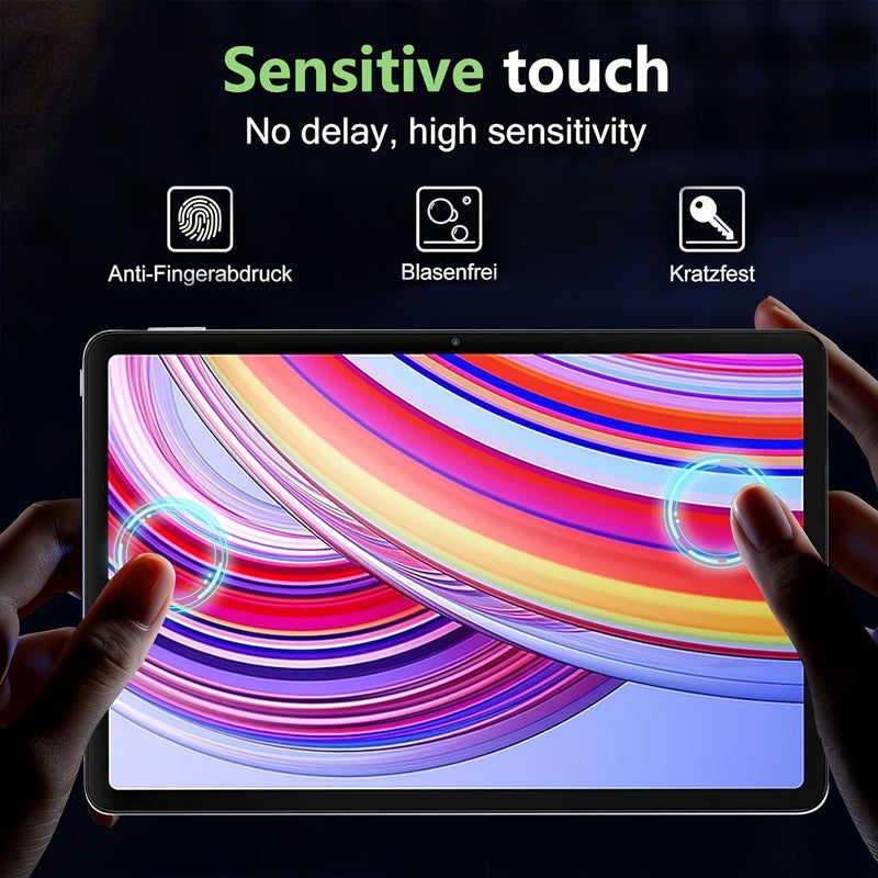 2 Pack Screen Protector 9H Hardness Tempered Glass For Xiaomi Poco Pad 12.1 Inch - Image 5