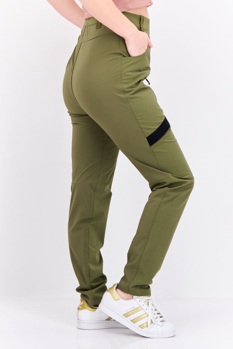 Adidas Women Sportswear Fit Training Track Pants, Olive - Image 2