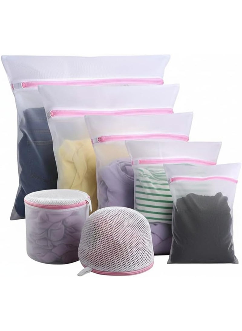MOMENT 7Pcs Mesh Laundry Bags for Delicates Durable Protective Wash Bags, Travel Storage Organize Bag, Clothing Washing Bags for Laundry, Blouse, Bra, Hosiery, Stocking, Underwear & Lingerie - Image 1
