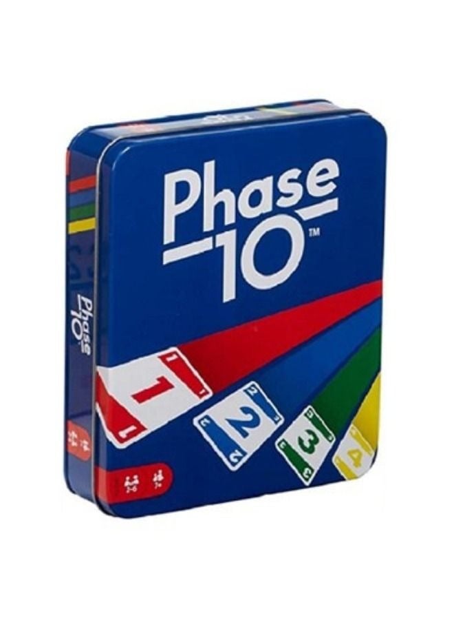 DOS Phase 10 Family Card Game With 108 Cards In A Sturdy Storage Tin - Image 2
