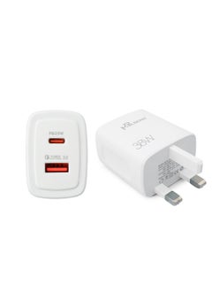 mpBLBERRI 38w USB-A & USB-C PD Fast Charger | USB-C to Lightning Cable | mpBLBERRI BLB-T102  - Image 2