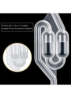 Arabest 3 Pack S-Shape Airlock for Fermentation with 3 Stoppers Bubble Sealing Valve Airlock for Home DIY Fermentation  - Image 4