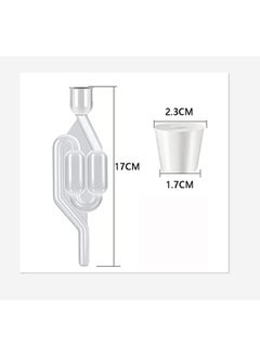 Arabest 3 Pack S-Shape Airlock for Fermentation with 3 Stoppers Bubble Sealing Valve Airlock for Home DIY Fermentation  - Image 2