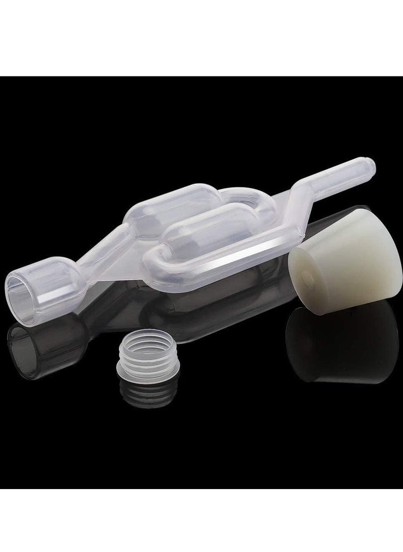 Arabest 3 Pack S-Shape Airlock for Fermentation with 3 Stoppers Bubble Sealing Valve Airlock for Home DIY Fermentation  - Image 5