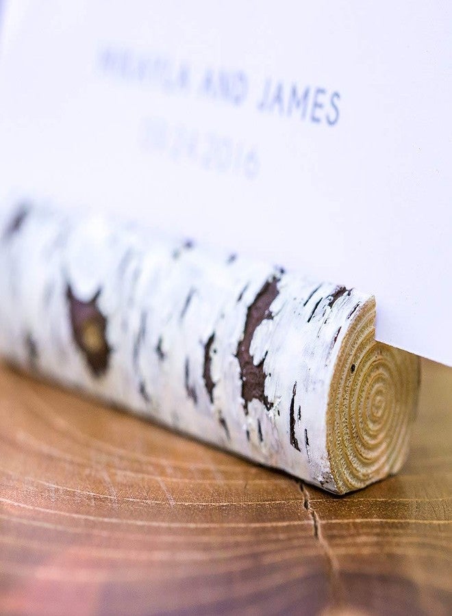 WEDDINGSTAR Faux Birch Log Card Holders (6) - Image 3