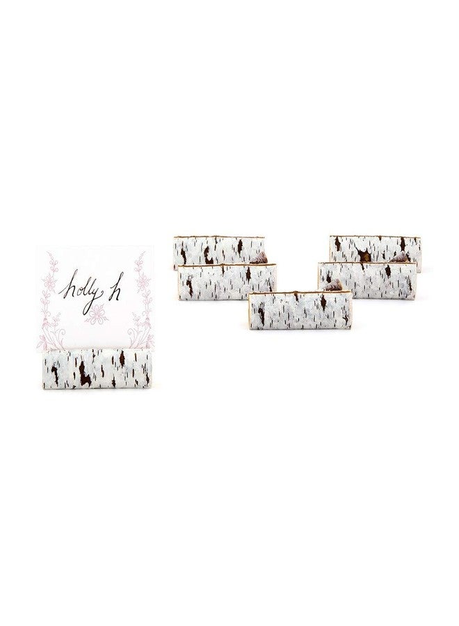 WEDDINGSTAR Faux Birch Log Card Holders (6) - Image 5