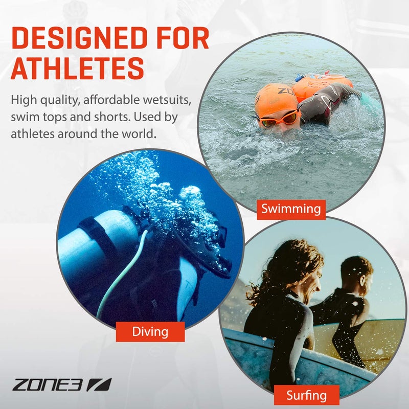 Zone3 Neoprene Swim Gloves (Black/Red, Large) - Image 5