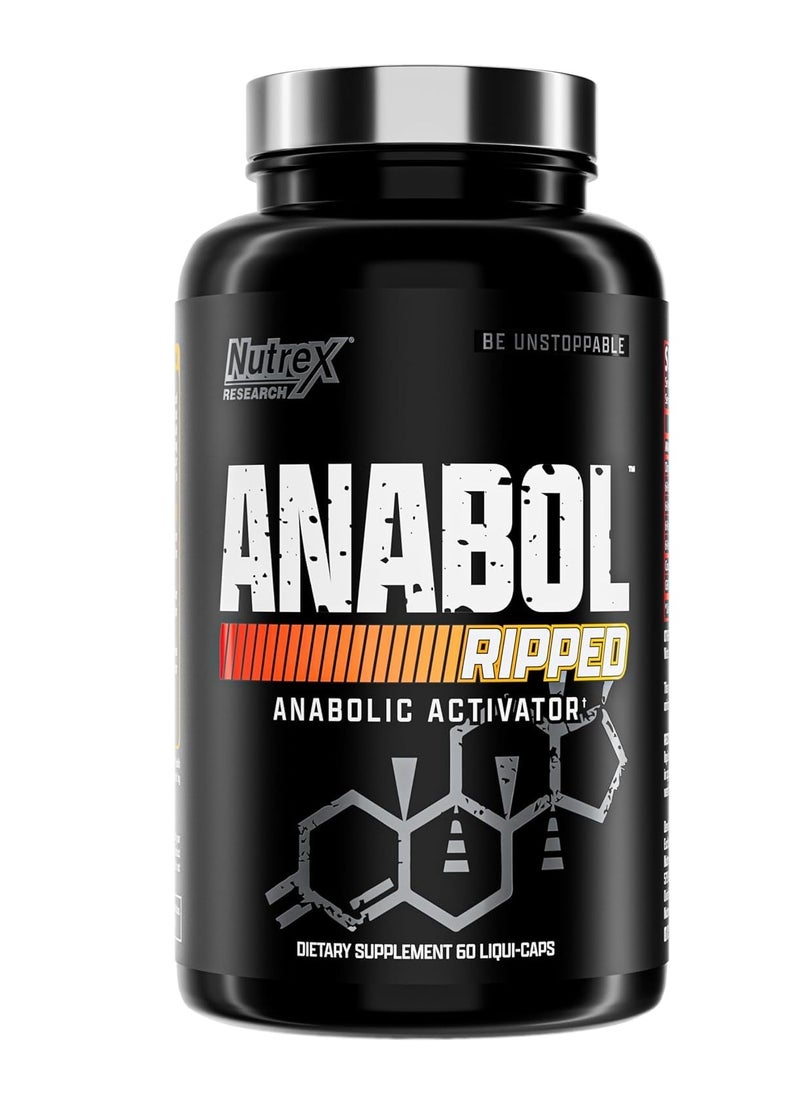 Nutrex Research Nutrex Anabol Ripped 60 Liqui-Caps – Advanced Anabolic Activator for Muscle Growth & Fat Shredding | Boosts Protein Synthesis, Strength & Recovery  - Image 1