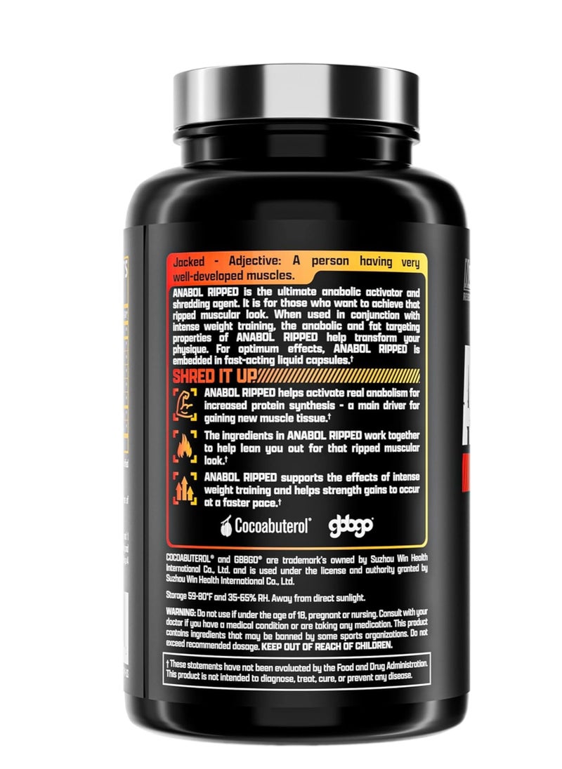 Nutrex Research Nutrex Anabol Ripped 60 Liqui-Caps – Advanced Anabolic Activator for Muscle Growth & Fat Shredding | Boosts Protein Synthesis, Strength & Recovery  - Image 2