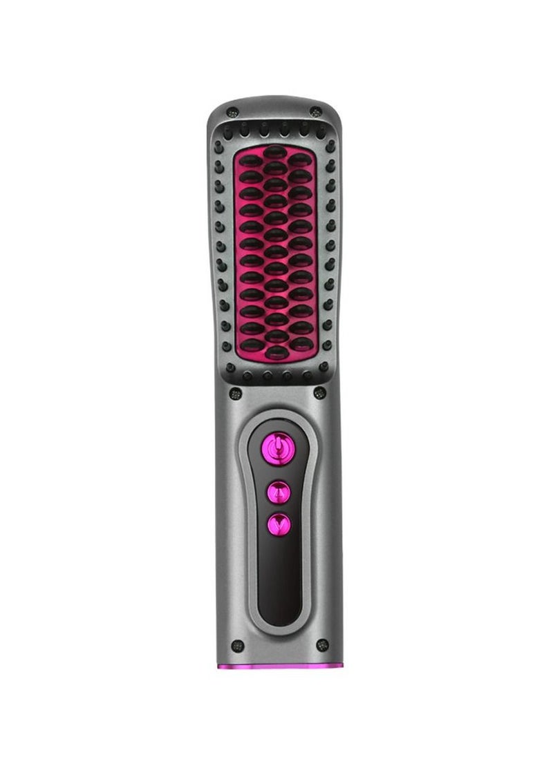 Generic - 2 In 1 Hair Straightener Brush Professional Hot Comb Straightener for Wigs Hair Curler Straightener Comb Styling Tools - Image 1
