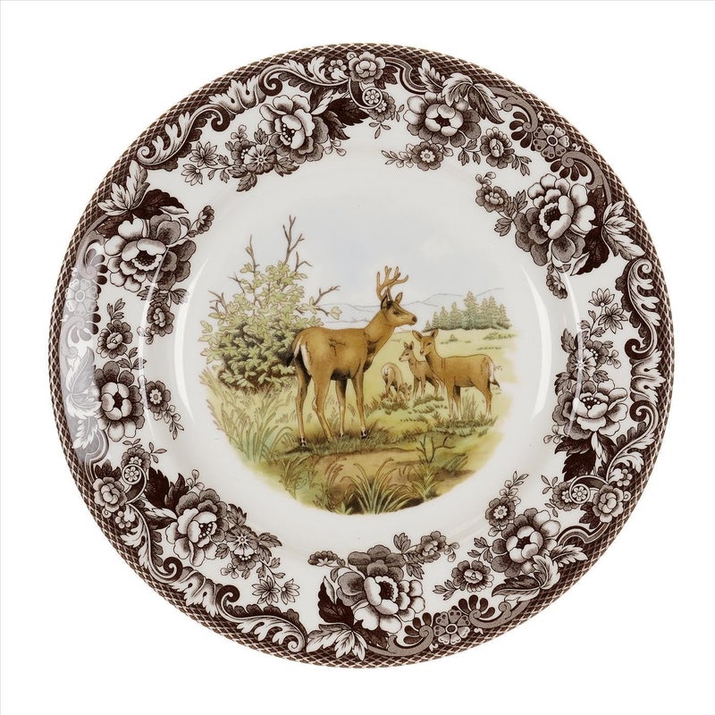 Spode Woodland American Wildlife Mule Deer Dinner Plate - Image 3