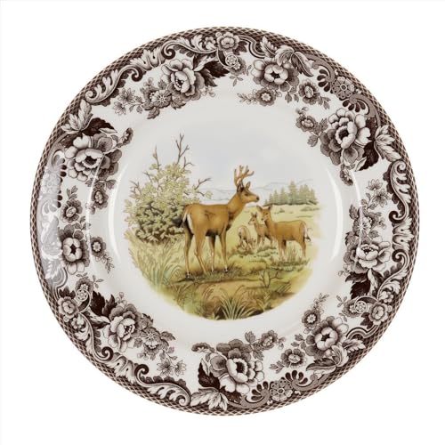 Spode Woodland American Wildlife Mule Deer Dinner Plate - Image 1
