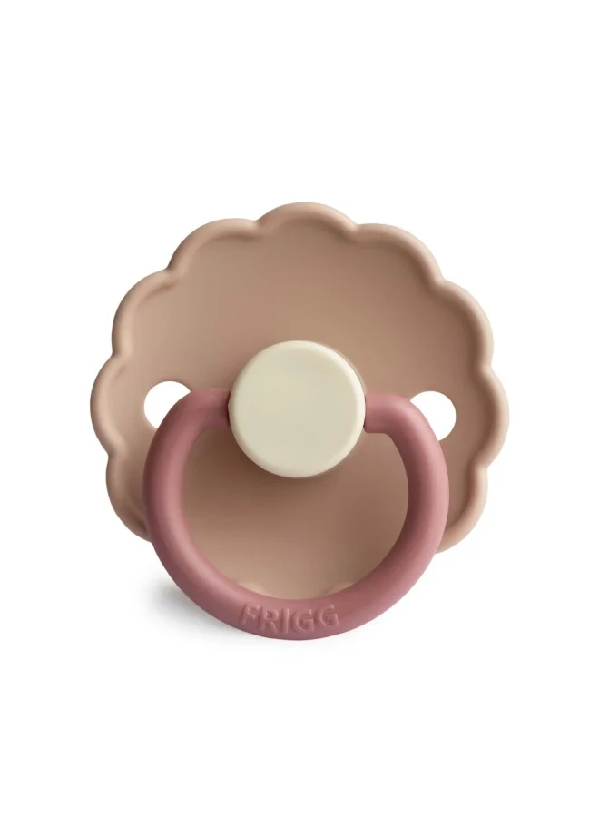 FRIGG Daisy Silicone Baby Pacifier 0-6M 1-Pack Peony - Size 1