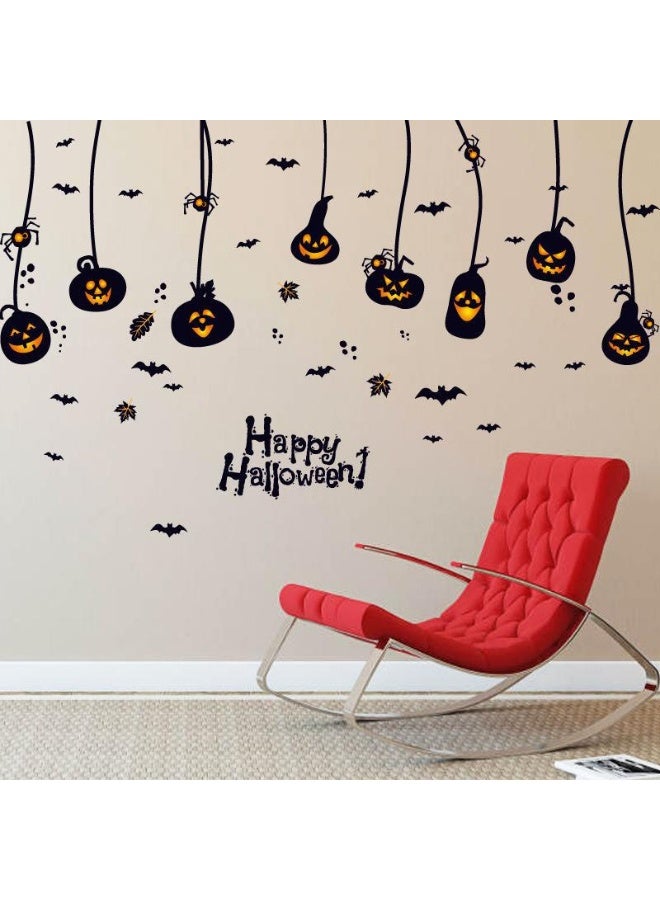 NIBEMINENT Creative Halloween Pumpkin Wall Stickers - The Perfect Choice to Enhance Festive Atmosphere