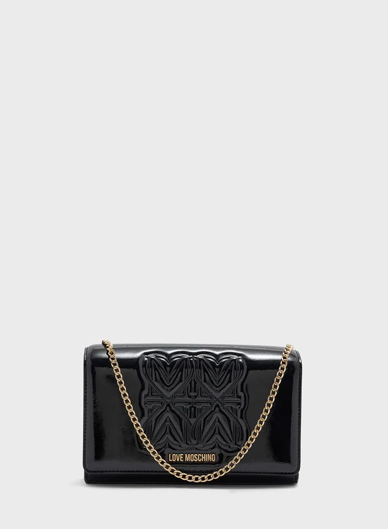 Love Moschino Flap Over Clutch