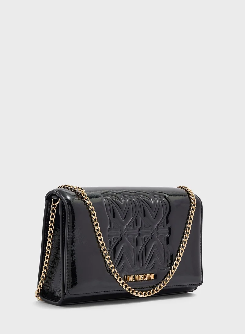 Love Moschino Flap Over Clutch