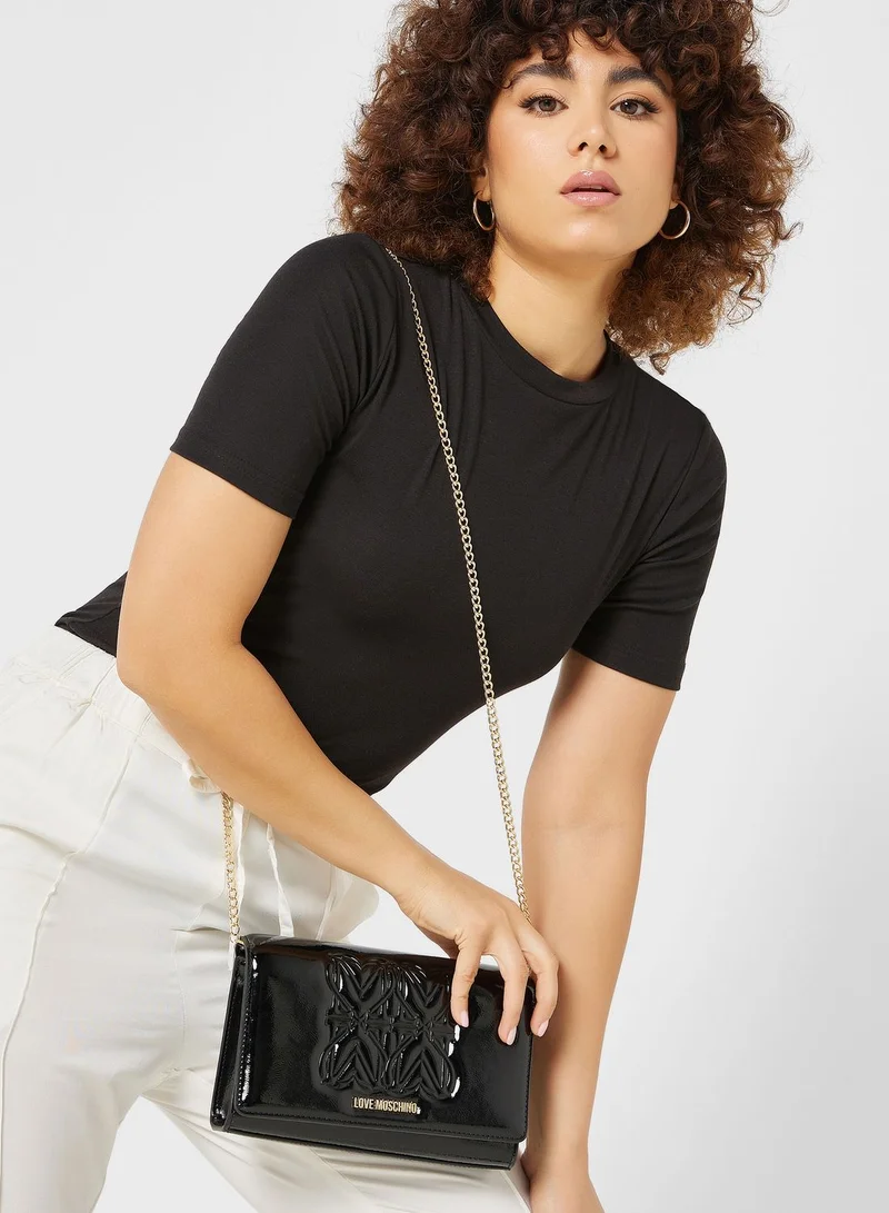 Love Moschino Flap Over Clutch