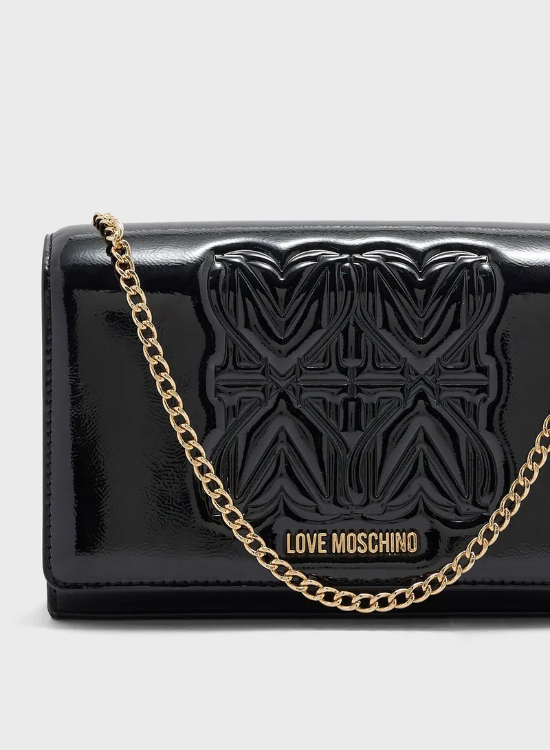 Love Moschino Flap Over Clutch