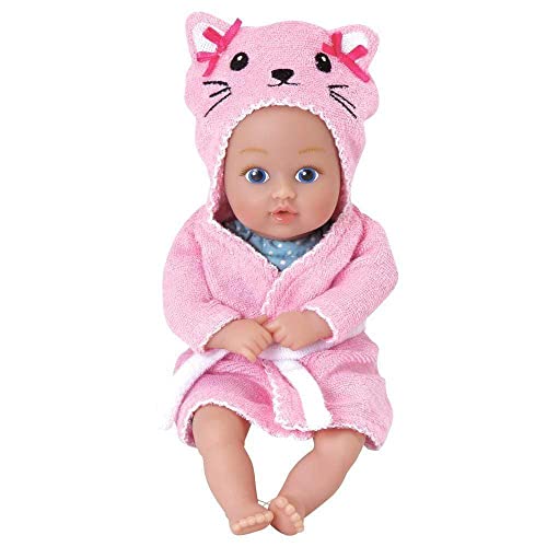 Adora Bath Time Baby Tots Collection, 8.5" Baby Doll and Clothes Set, Made with Fresh Powder Scent, Machine Washable and Exclusive QuickDri Vinyl Body, Birthday Gift For Ages 1+ - Kitty - Image 5