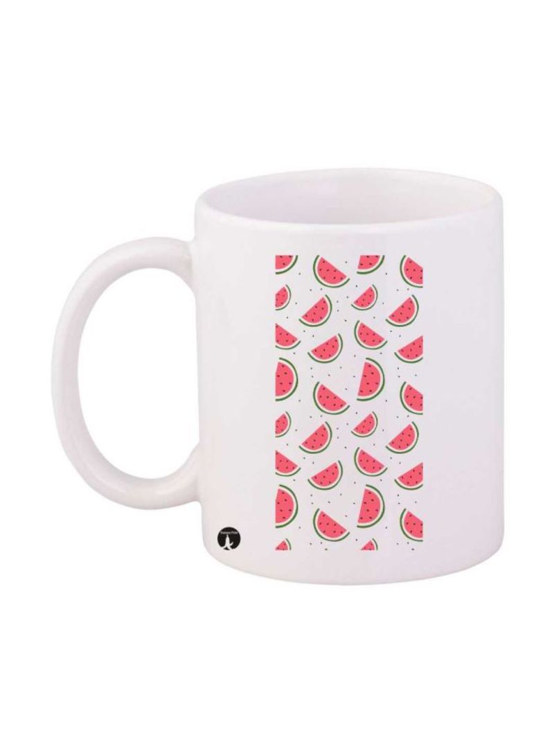 RKN Watermelons Printed Mug White/Pink Standard Size