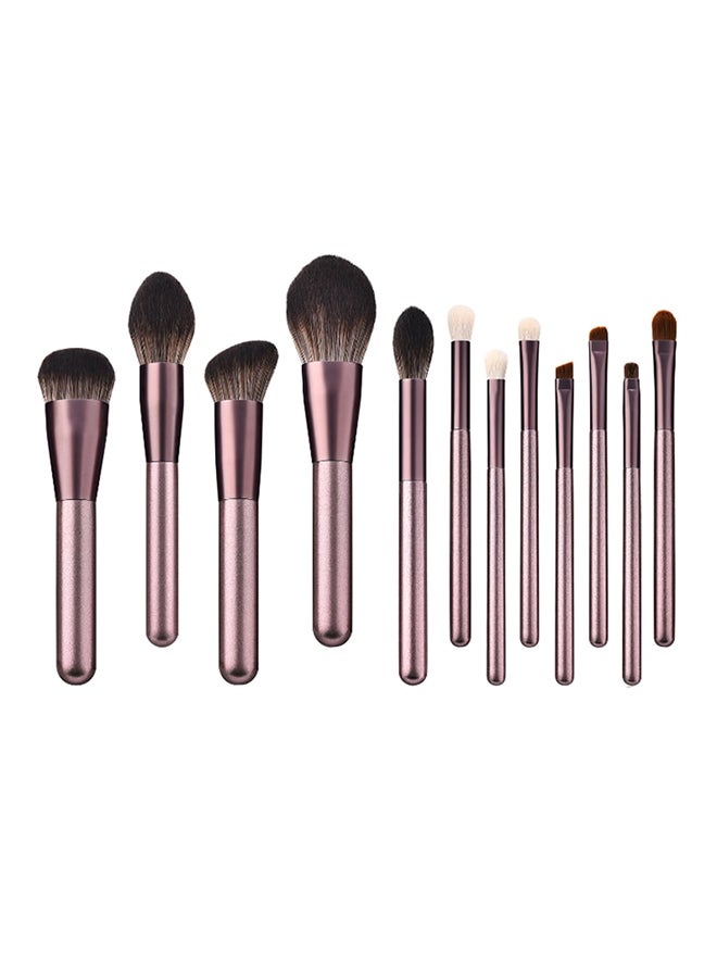 12-Piece Beginner Makeup Brush Set Multicolour