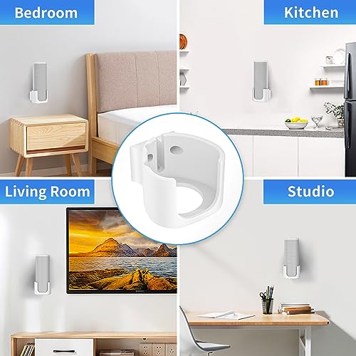 Chunxiao Sturdy Speaker Wall Mount for Sonos Roam 2, Sonos Roam, Roam SL Mount - Space Saving Speaker Mount for Sonos Roam, Roam SL, Roam 2 Wall Mount Bracket Easy to Install, White - Image 5