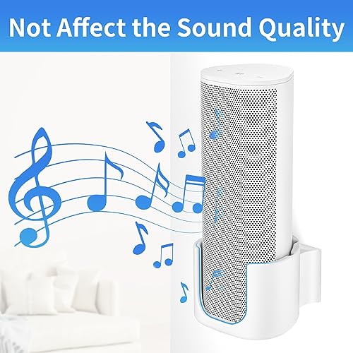Chunxiao Sturdy Speaker Wall Mount for Sonos Roam 2, Sonos Roam, Roam SL Mount - Space Saving Speaker Mount for Sonos Roam, Roam SL, Roam 2 Wall Mount Bracket Easy to Install, White - Image 4
