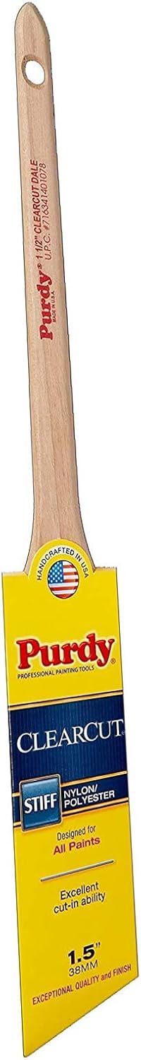 Purdy 144080115 Clearcut Series Dale Angular Trim Paint Brush 112 inch  1