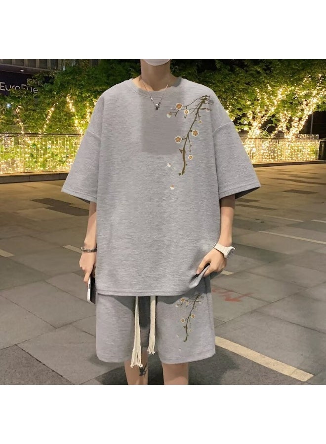 KUYING New Fashion Waffle Casual Sports Set - Image 1