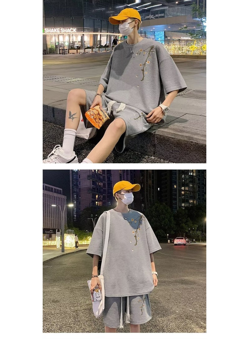 KUYING New Fashion Waffle Casual Sports Set - Image 4