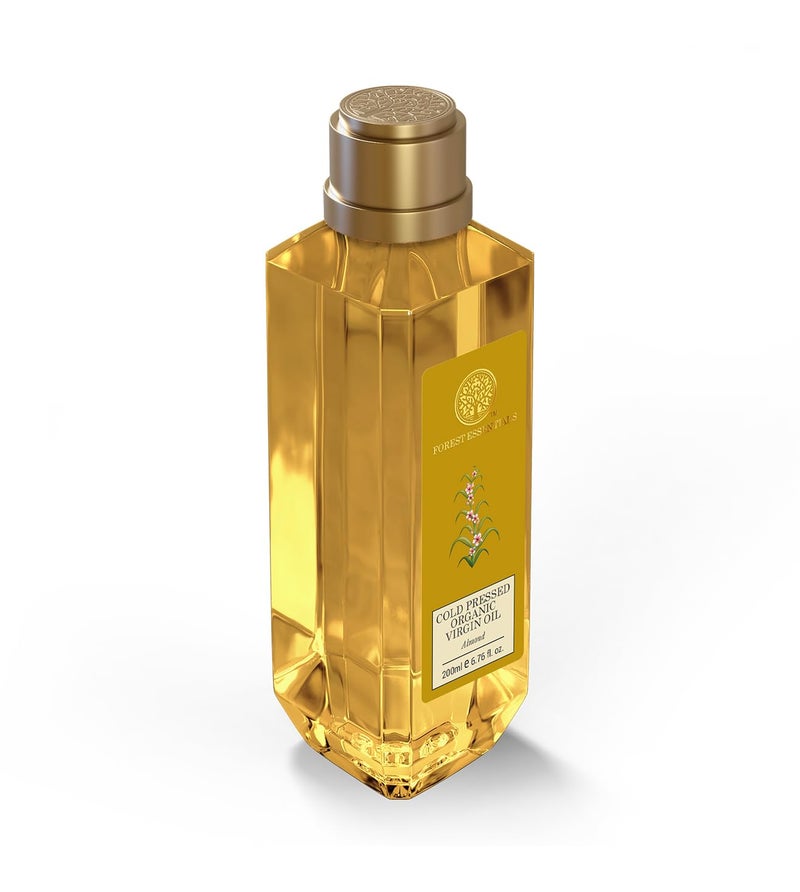 Forest Essentials Organic Cold Pressed Virgin Almond Oil - 200ml - Image 2
