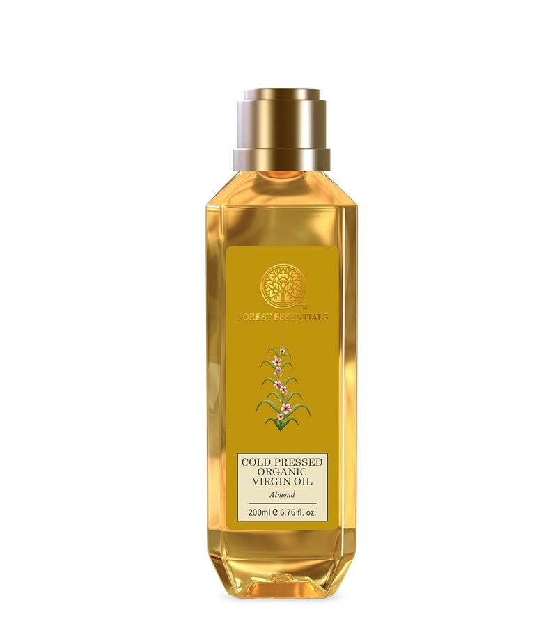 Forest Essentials Organic Cold Pressed Virgin Almond Oil - 200ml - Image 1