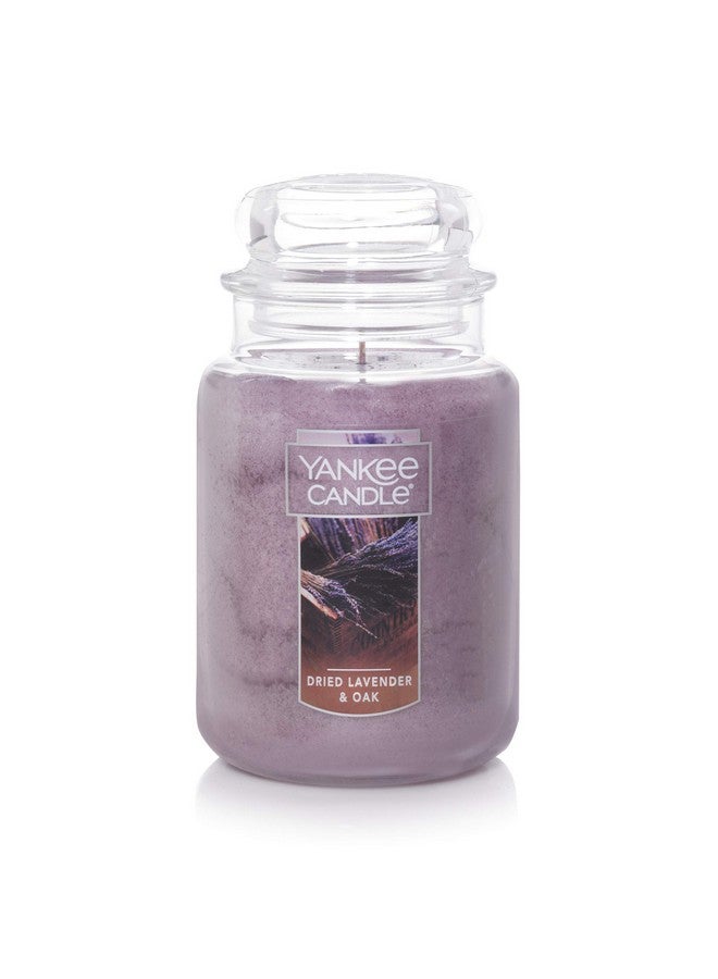 Yankee Candle Dried Lavender & Oak Scented Classic 22 Oz Large Jar Single Wick Aromatherapy Candle Over 110 Hours of Burn Time Ideal for Creating a Welcoming Home Perfect for Gifting - Image 1