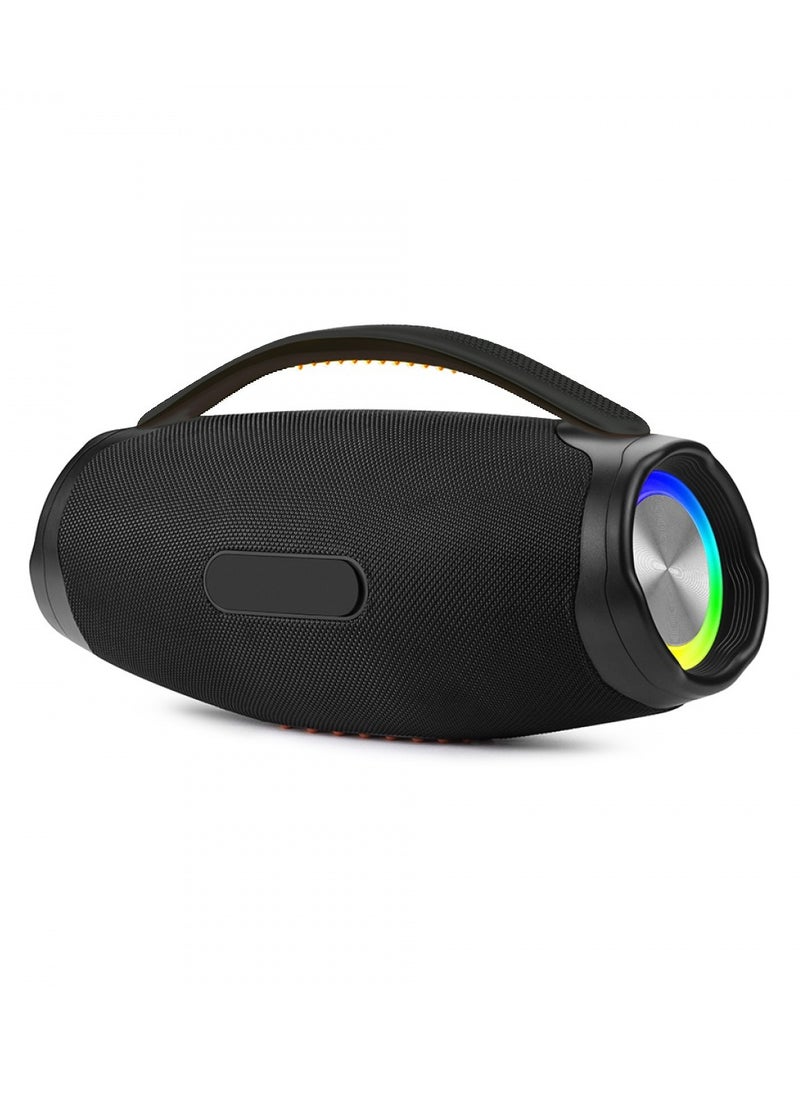 Generic - BOOMSBOX3 Wireless Speaker - HiFi Sound, Dazzle Color Lamp, Portable, 3000mAh Battery-BLACK - Image 1