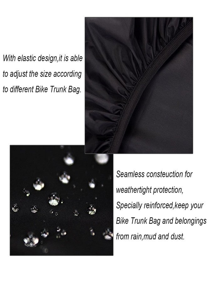 JSAHAH Bicycle Rear Rack Rain Cover Bike Trunk Rain Cover Black (35L Black, 35L) - Image 3