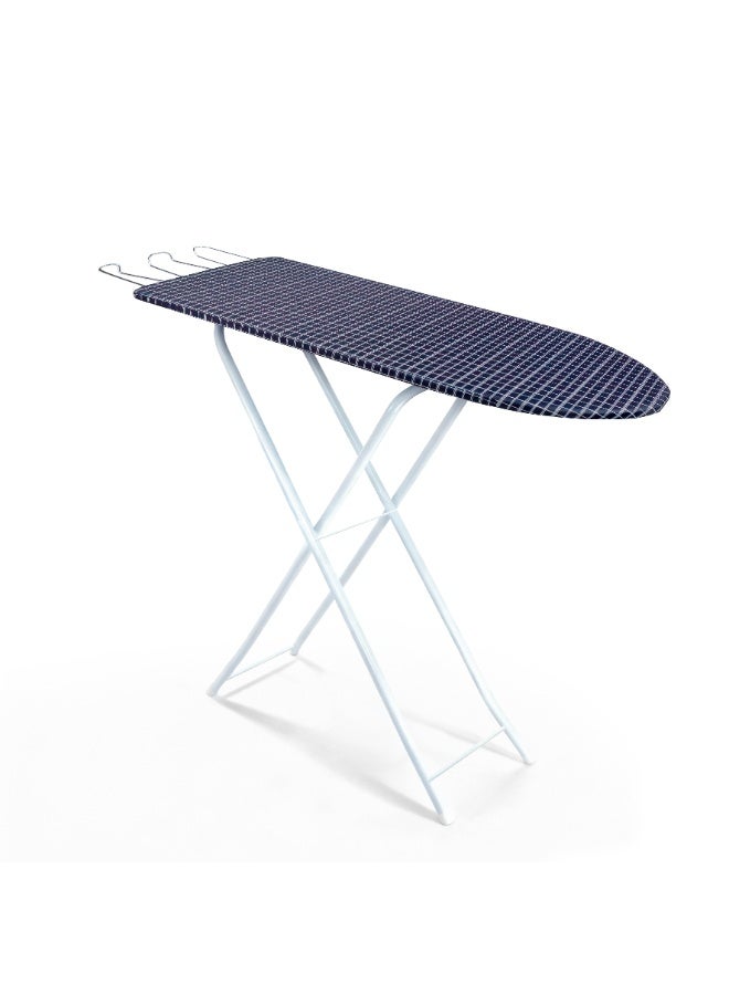 Clean and Care Ironing Board Size A 110cm x 30cm Strong Board 4 Adjustable Heights Iron Durable Stand High Quality Cushion Foldable Space saving - Image 1
