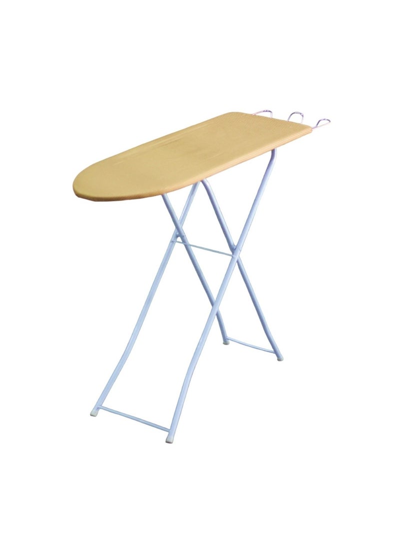 Clean and Care Clean and Care Ironing Board Size A 110cm x 30cm Strong Board 4 Adjustable Heights Iron Durable Stand High Quality Cushion Foldable Space saving Black Checked  - Image 1