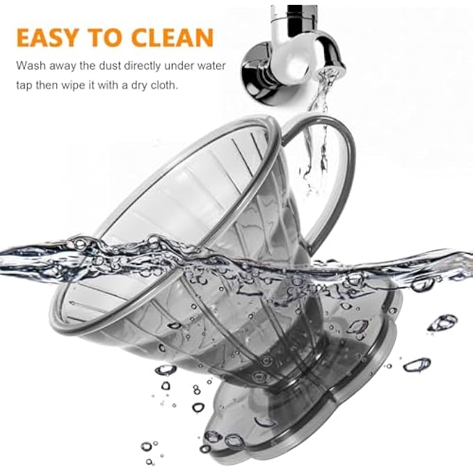 BIGTHREE Plastic Coffee Filter Cone Design Coffee Funnel Reusable Coffee Filter Cup Transparent HeatResistant Filter Holder Slow Brewing Accessories For Home Cafe Restaurants - Image 3
