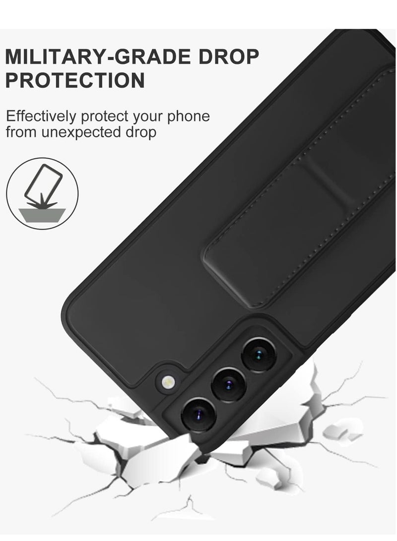 Samsung Galaxy S22 Plus Case with Kickstand & Magnetic Car Holder Vertical Horizontal Premium Silicone Hand Strap & Multi Holder Grip for Phone - Image 3