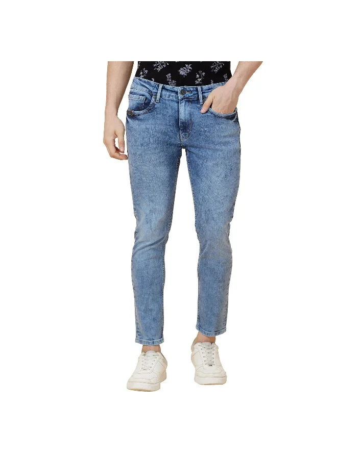 بيينغ هيومان Mens Light Tone Cropped Fit Denims