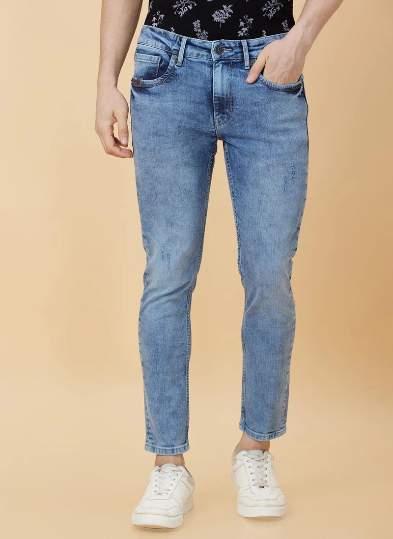 Being Human Men Low Distress Heavy Fade Stretchable Jeans
