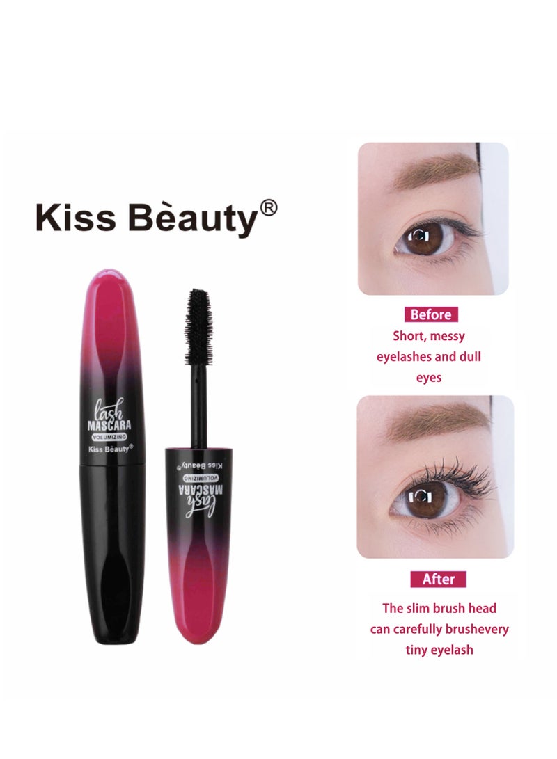 Kiss Beauty Mascara Lasting Nourishing Waterproof Natural Look Drak  black Waterproof Nourishing Mascara – Long-Lasting, Natural Look for Everyday Wear  - Image 2